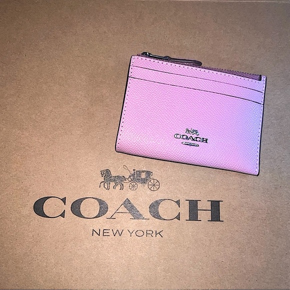 NWT COACH Mini Skinny ID Case Card Wallet & Keychain 88250 - Picture 2 of 4
